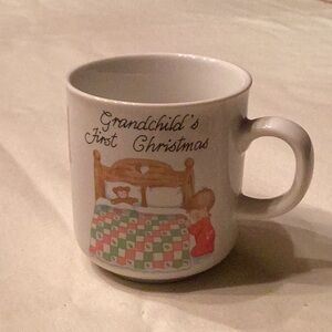 Adorable grandchild’s first Christmas cup